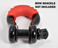 8x D-Ring Red Bow Shackle Isolator Jeep Towing Off Road 3/4" SILENCER Anti-Noise