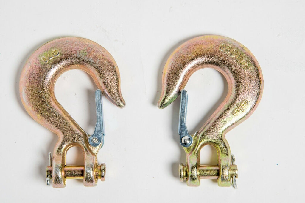 3/8 G70 Clevis Slip Hooks with Latch Safety Chain Hook Tow Truck