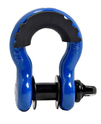 3/4" BLUE D-Ring Bow Shackle 10500 lbs BLACK Pin & No noise vibration Protector