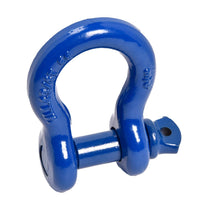 Premium BLUE D-Ring 3/4" Bow Shackle w 7/8" Screw Pin 10500 LB Capacity Jeep CJ