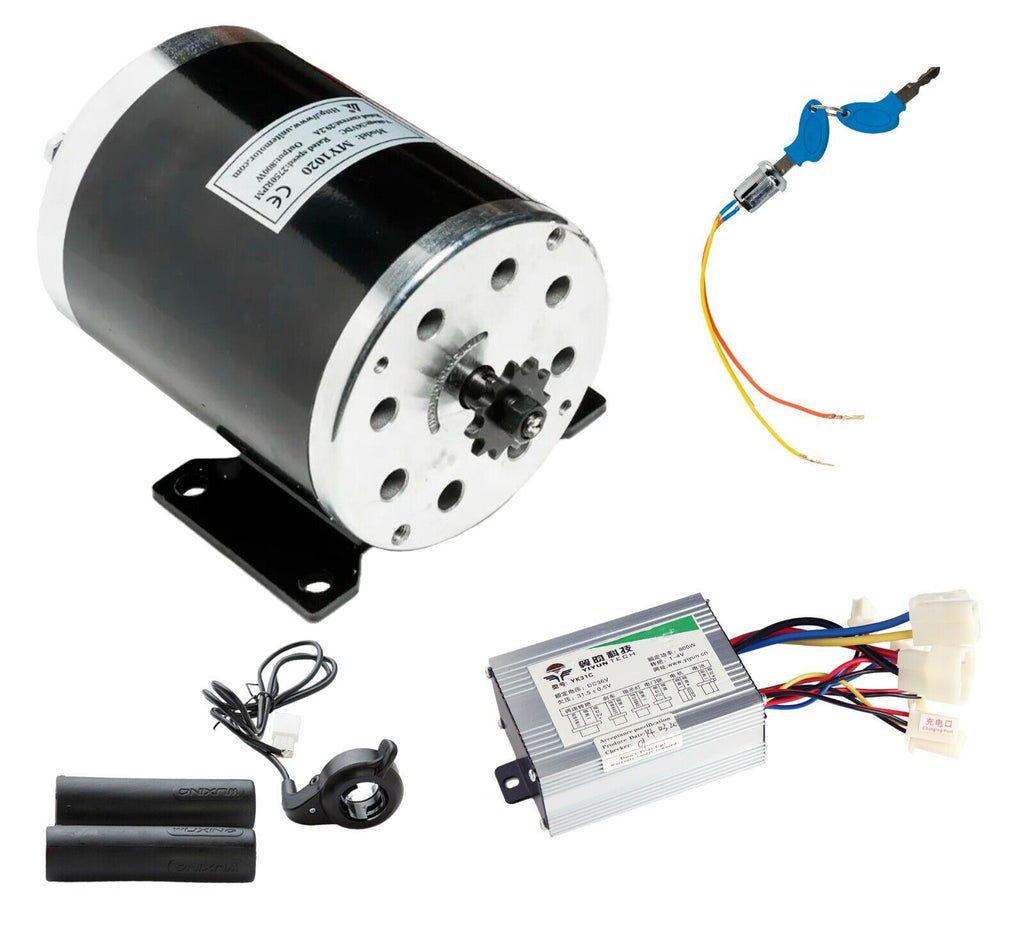 MY1020 800W 36V electric motor kit w base+control box, key lock & Thumb Throttle