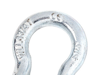 Premium D-Ring 3/4" Bow Shackle Galv w BLUE 7/8" Screw Pin 10500 LB 4.75 Ton