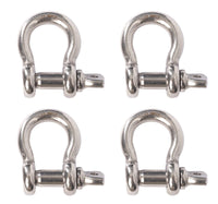 8x Bow Shackle Marine Stainless Steel 3/8" D Clevis Ring 316 Sailboat Rigging
