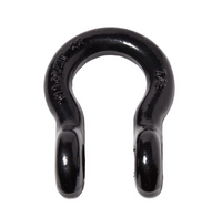 7/8" BLACK D-Ring Bow Shackle Screw w 1" Pin Clevis Rigging Hummer Towing 6.5Ton