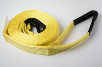 Auto SUV Truck Tow Strap 2"x20' Yellow 20000lb 9T 2x20 winch off-road recover