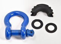 Bow Shackle 3/4" Blue anti Noise Vibration Screw Pin 10500LB Plastic vibration