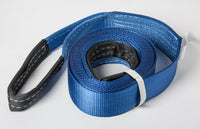 Tow Strap 20ft 3" 6.5TON 14000lb BLUE winch sling off-road ATV UTV recovery 3x20
