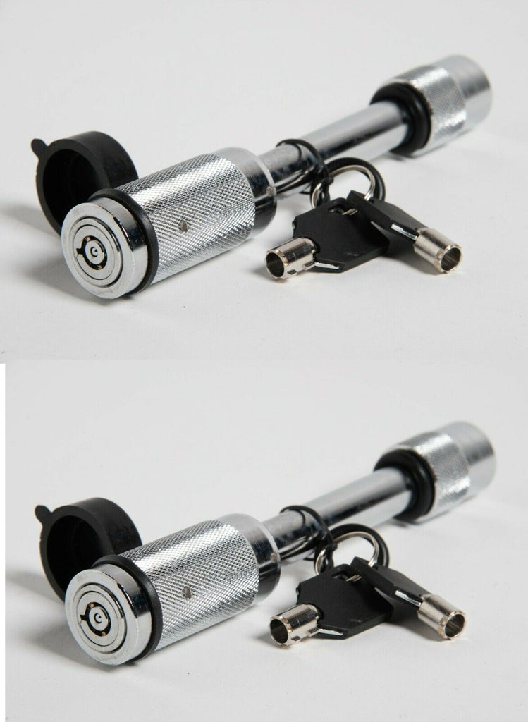 2x Hitch Pin Lock Swivel W/ 2 Keys & Cover truck trailer Receiver 5/8" universal