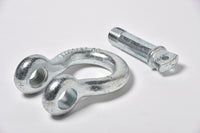 1" Galvanized DRing Bow Shackle Screw w Pin Clevis Rigging Towing 8.5Ton 18500lb