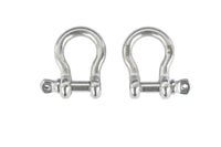 Bow Shackle Marine 304  Stainless Steel D-Ring 5mm 3/16" Boat Rigging Pack of 2