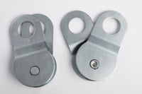 2x Zinc Pltd 16000lbs Snatch Block 8T Recovery Winch Pulley Off Road Jeep CJ Tow