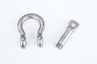 2x 5/8" Marine Bow Shackle Stainless Steel 304 Clevis D-Ring Sailboat Rigging