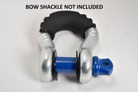 8x Isolator Kit Silencer anti Noise Bow Shackle 3/4" D-Ring Black Jeep Vibration