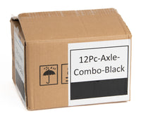 12pc Lasso Wheel Tow Truck Tie Down Axle Strap Ratchet J Finger Hook Tire Black