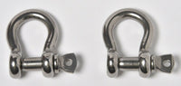 8x Bow Shackle Marine Stainless Steel 3/8" D Clevis Ring 304 Sailboat Rigging