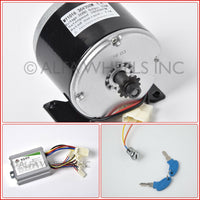 Electric Motor 350 W 36 V 36V Go-kart 1016 kit w speed controller & key switch