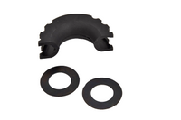 3/4" Bow Shackle BLACK Screw Pin 10500LB Plastic noise vibration Reducer Jeep CJ