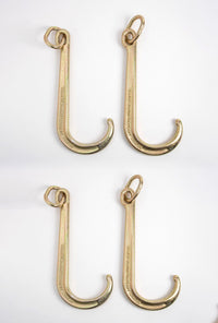 4x J Hook Grade G70 Tow Axle 15" Inch Wrecker Roll back Clevis 540 Heavy Duty