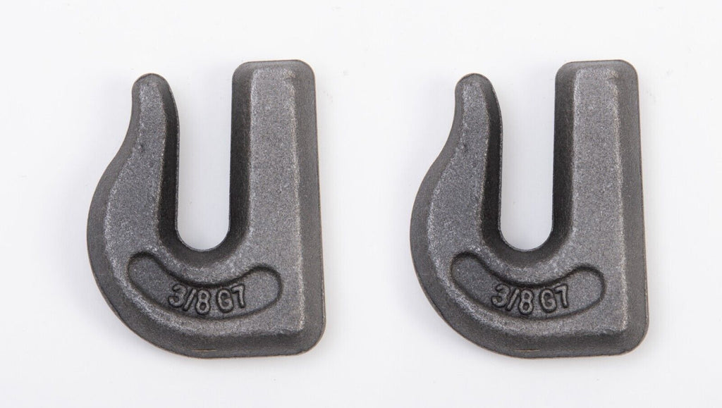 2 Pack 3/8" X 25' Grade 70 Transport Chain Made In USA With G70 Grab Hooks Tow Transport Chain 6 600 Lbs Wll - Foto 7