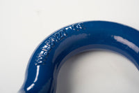 1" Bow Shackle D Ring Clevis Pin Rigging Towing 8.5Ton 18500lb Blue w Galvanized