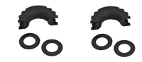 2x D-Ring Black Bow Shackle Isolator Jeep Towing Off Road 3/4" SILENCER No Noise
