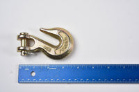 6x G70 5/16" Clevis Grab Hooks Tow Chain f Flatbed Trailer Tie Down Hauling Rig