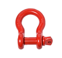 7/8" Red D Ring Bow Shackle Screw w 1" Pin Clevis Rigging Jeep Towing 6.5 Ton