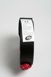 2x Tow Straps winch sling vehicle recovery 2" 30 ft 14000lbs Black 6.5 Ton 2x30