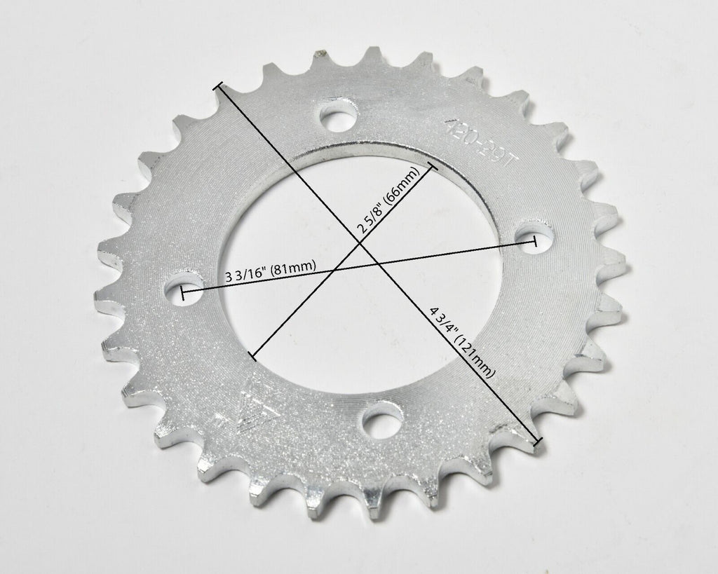 Chain Wheel Sprocket drive gear #420 29T 4 hole  f ATV UTV DIY GoKart Quad Bike