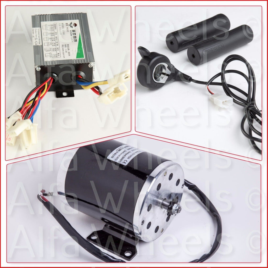 Electric Motor kit 800W 36V w base speed Control+Thumb Throttle f scooter ZY1020