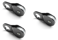 3x16000 lbs Snatch Block 8 TON black recovery Winch Pulley  off road ATV UTV SUV