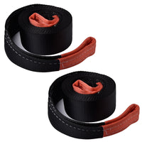 Pair (2) -  6.5T 3x20 Tow Strap 3"x20' Recovery Rescue 14000LB Break Towing