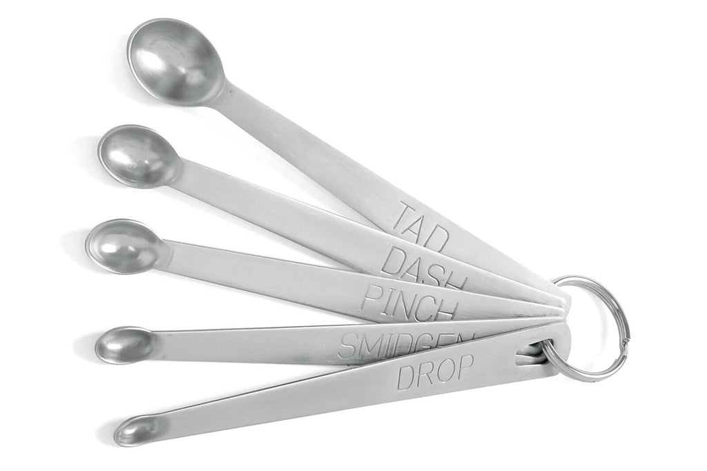 Measuring Spoons 18/10 Stainless Steel Mini Set 5 Pc Pinch Smidgen Dash Norpro