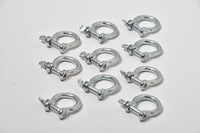 Bow Shackle M5 3/16" 5mm Nickel Plated Steel Screw Pin Anchor Rigging Pack of 10
