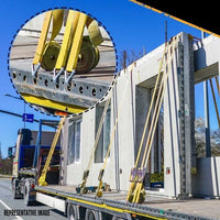 4 pcs - 2" Heavy Duty Double J Wire Hook tie down strap cargo webbing rigging