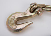 20ft Transport Tow Chain 3/8" G70 Tie Down Binder G7 w 2x Grade 70 Hooks Rigging