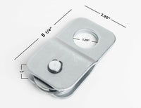 (4) 8000lbs 4 TON Silver vehicle recovery Winch Pulley Snatch Block off road ATV