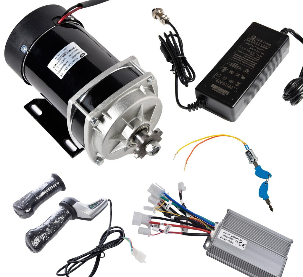650W 36V ZXF Gear motor+controller+keylock+Charger+Throttle w Indicator