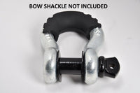 4x Isolator Kit Silencer anti Noise Bow Shackle 3/4" D-Ring Black Jeep Vibration